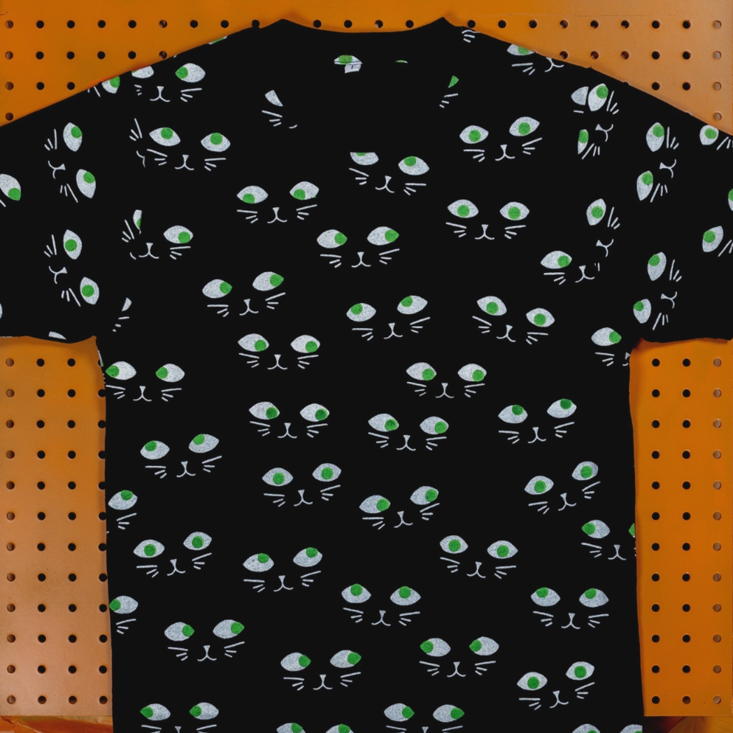 Kids Glow Cat T-Shirt
