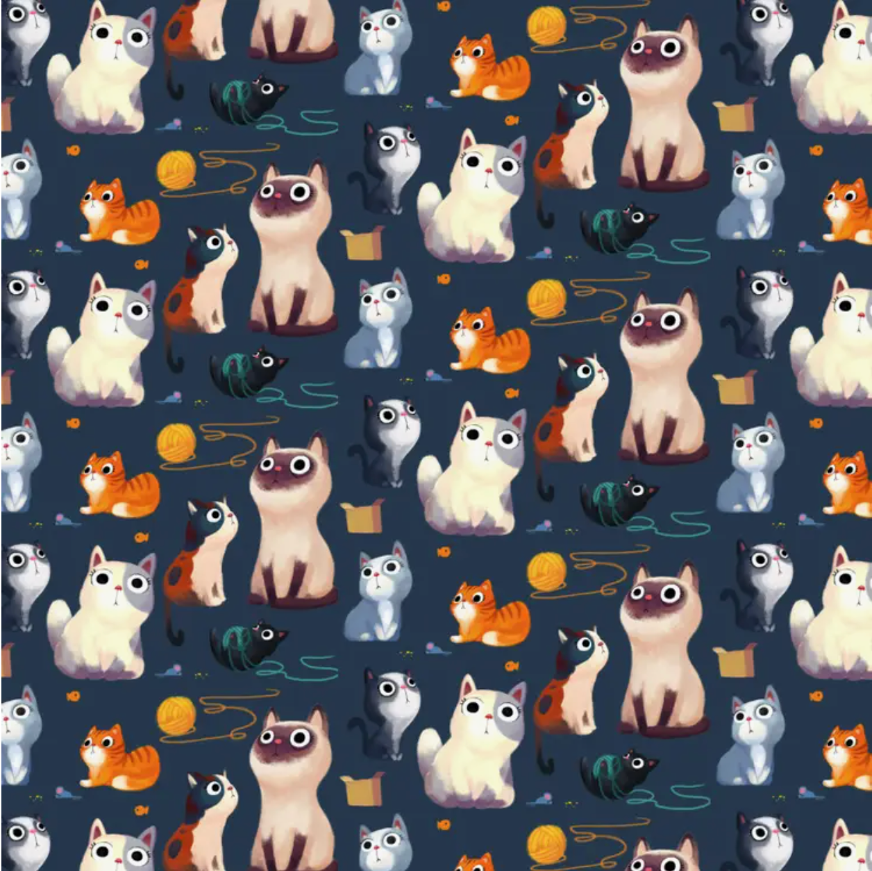 Cat Wrapping Paper -single sheet