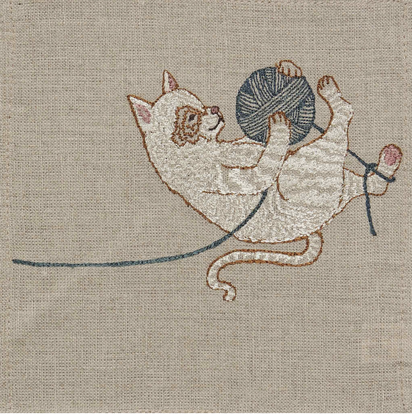 Playful Cats Cocktail Napkin Set -set of 4