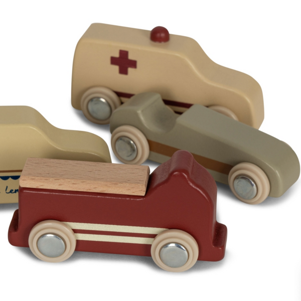 Wooden Mini Cars set of 9