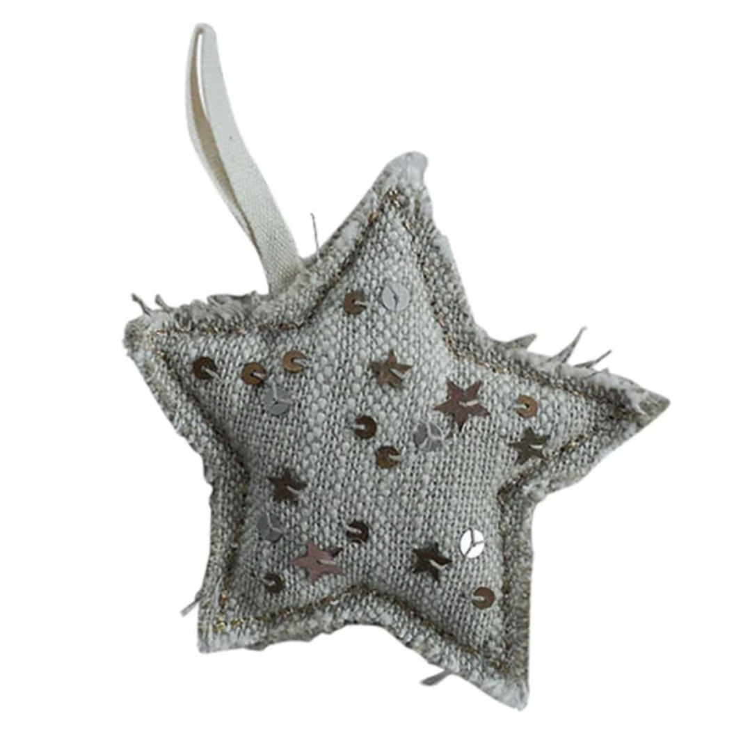 Metallic Confetti Star -scented Ornament