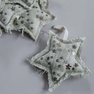 Metallic Confetti Star -scented Ornament