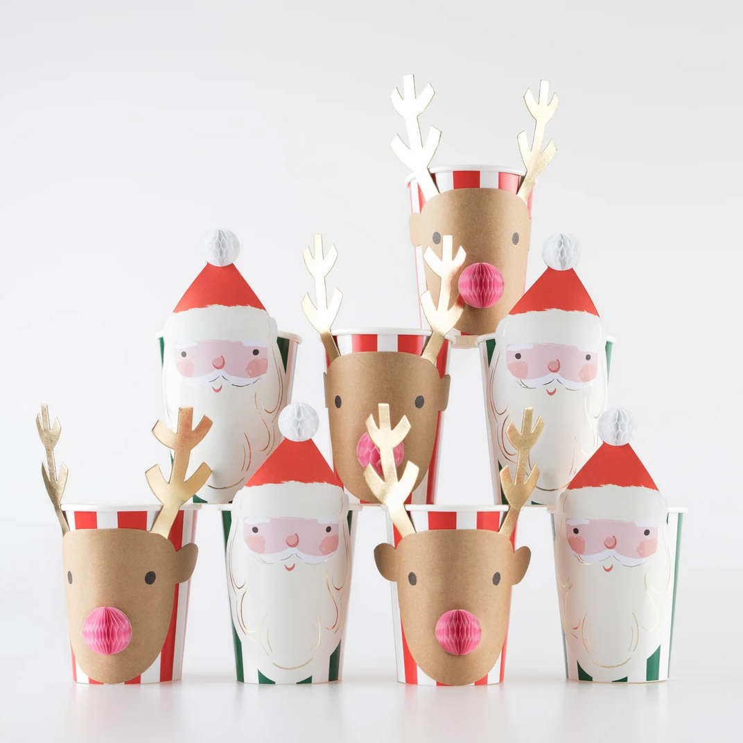 Christmas Honeycomb Cups 8pk