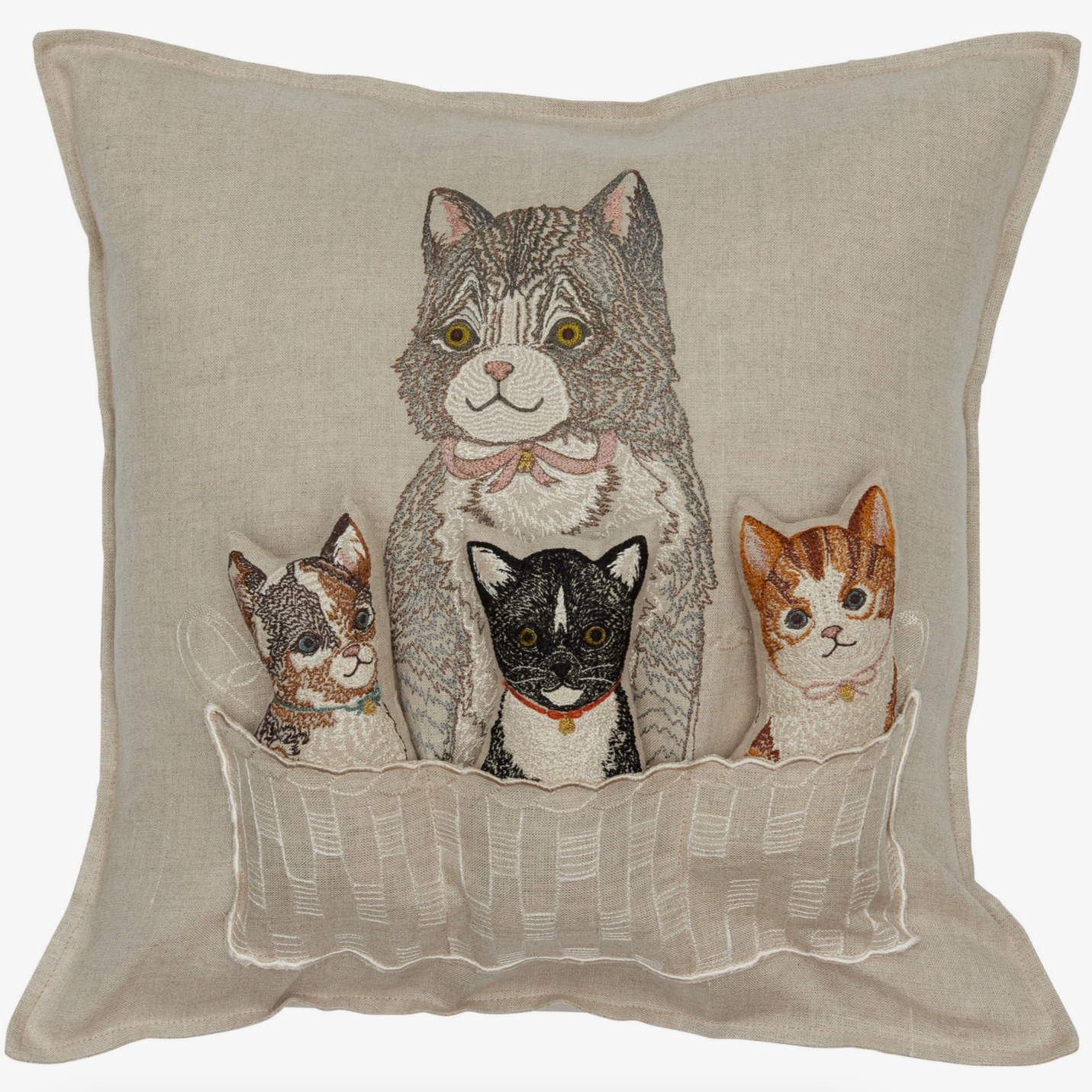 Basket of Kittens Pocket Pillow