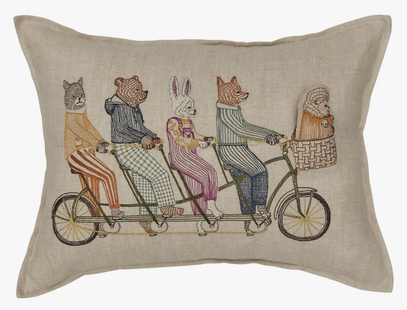 Tandem Bike Pocket Pillow