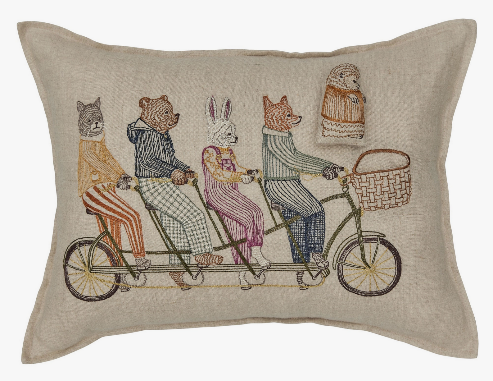 Tandem Bike Pocket Pillow