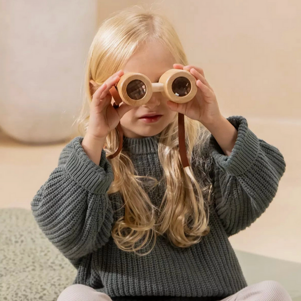 Wooden Kaleidoscope Binoculars