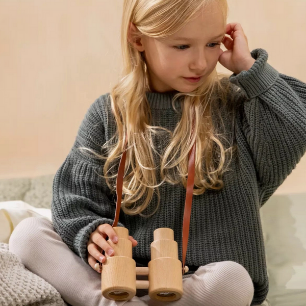 Wooden Kaleidoscope Binoculars