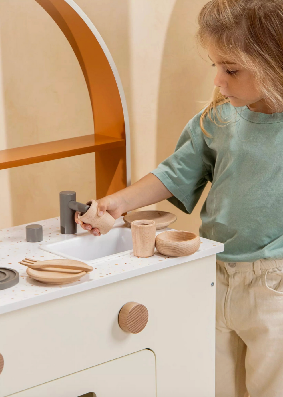 Wooden Play Kitchen