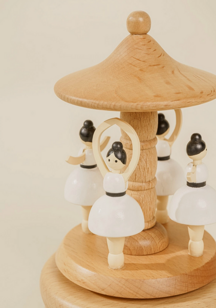Wooden Music Box - Ballerinas
