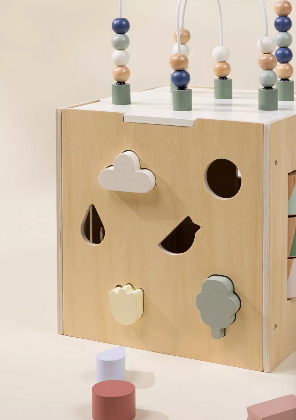Wooden Activity Cube