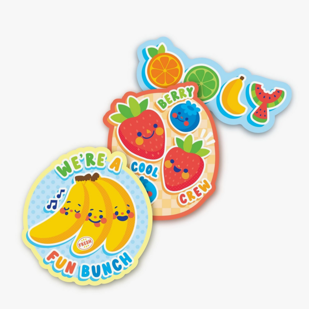 Stickiville Stickers: Fruit Friends - Vinyl (4 Die-Cut)