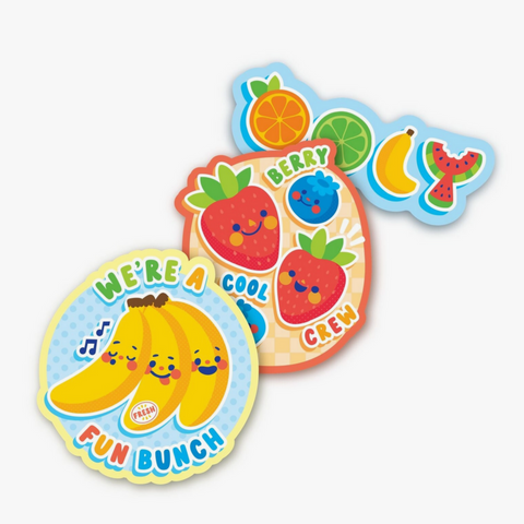 Stickiville Stickers: Fruit Friends - Vinyl (4 Die-Cut)