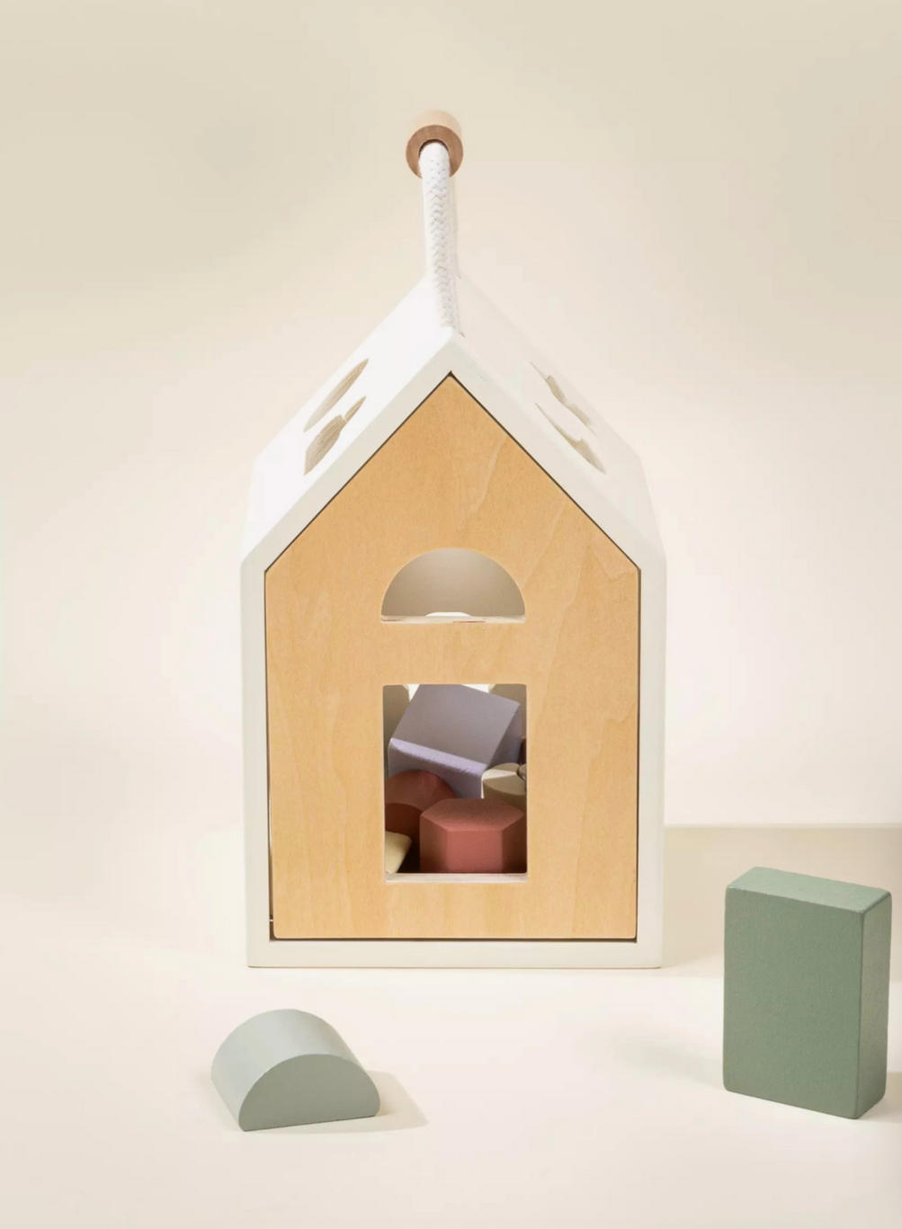 Wooden Shapes Sorting House