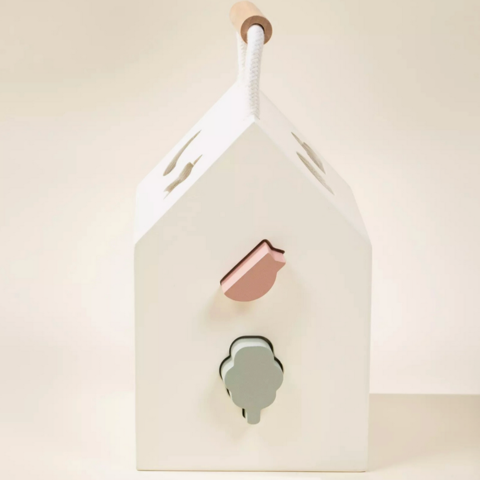 Wooden Shapes Sorting House