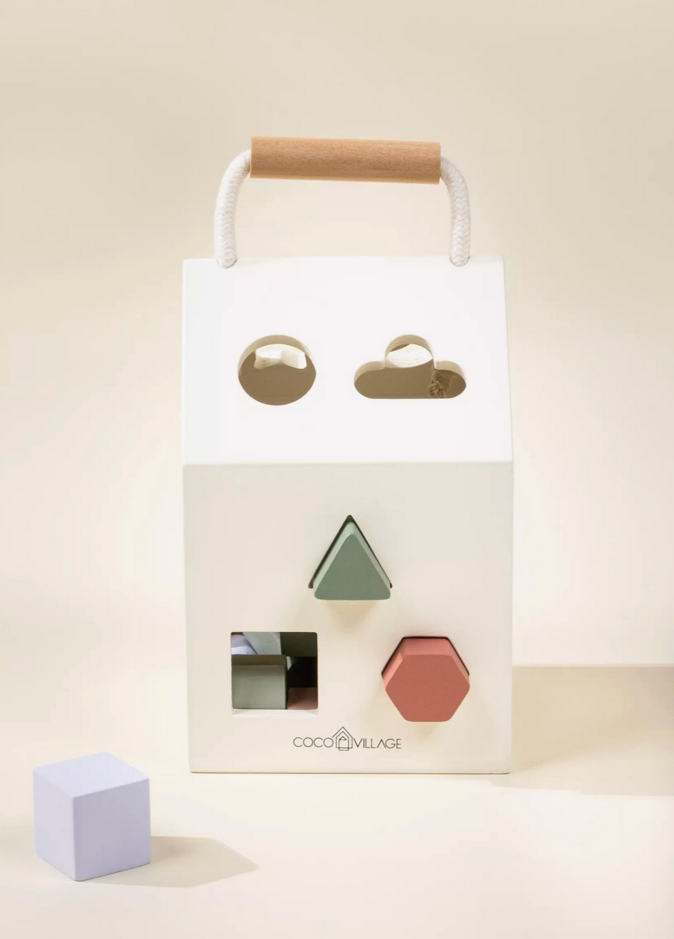 Wooden Shapes Sorting House