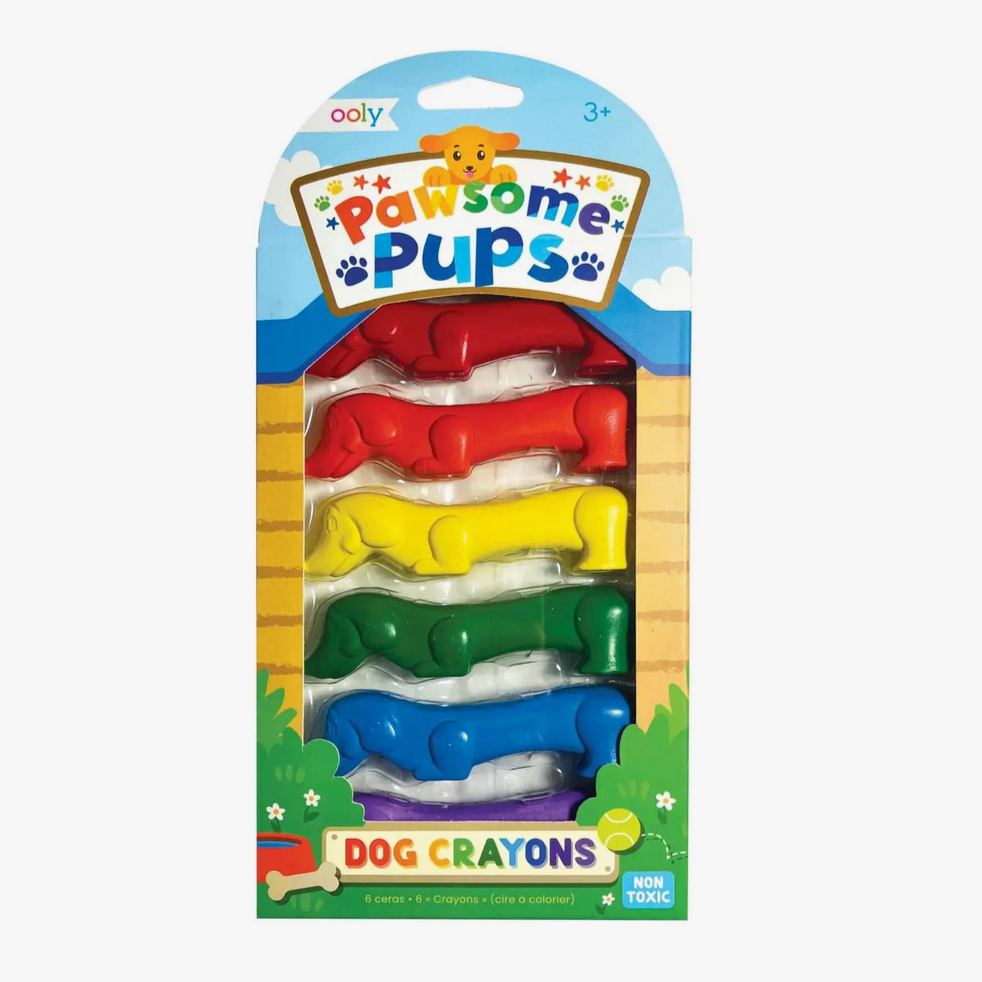 Pawsome Pups Dog Crayons - 6pk