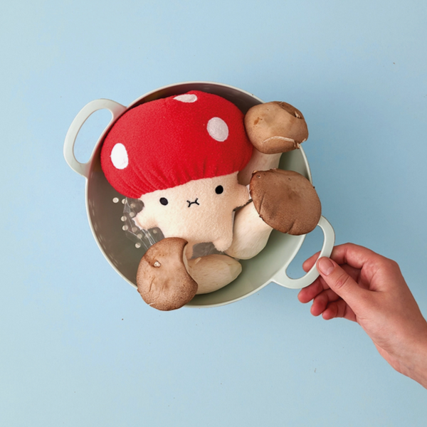 Mini Plush Toy - Ricemogu - Red Toadstool Mushroom