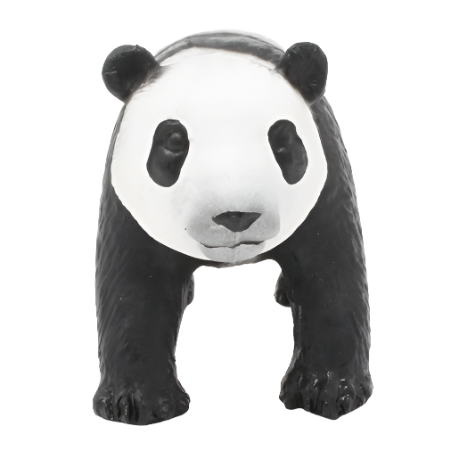 Natural Rubber Panda Bear