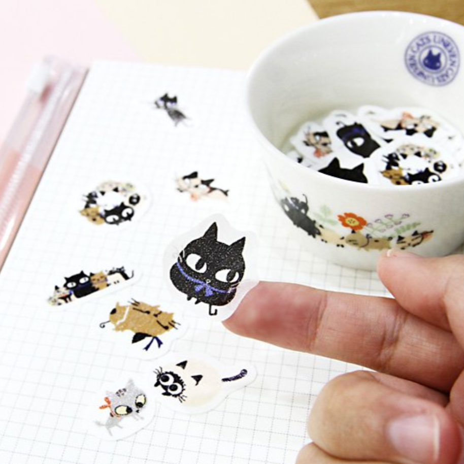 Sticker Set  -uneven cats