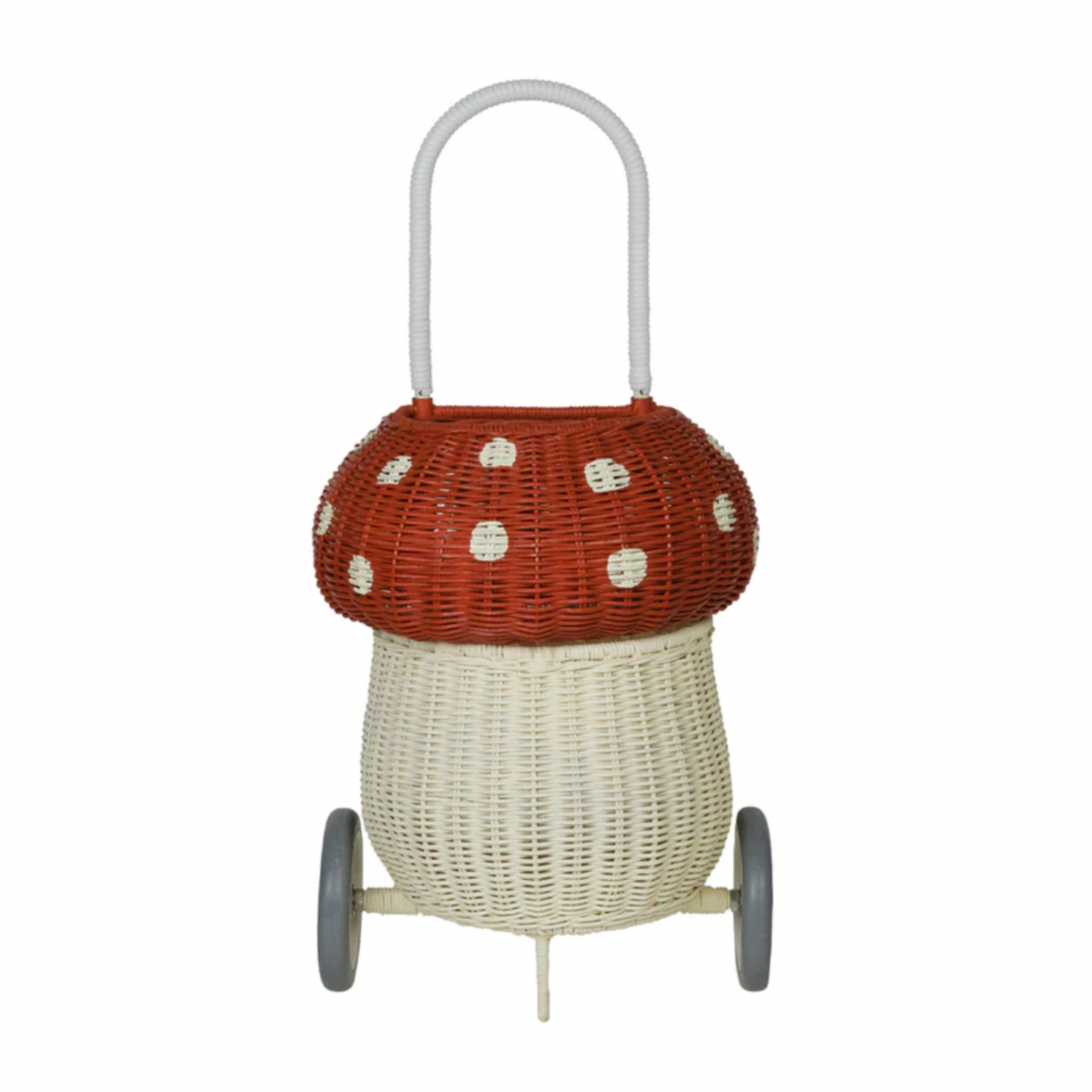 Rattan Mushroom Luggy - red