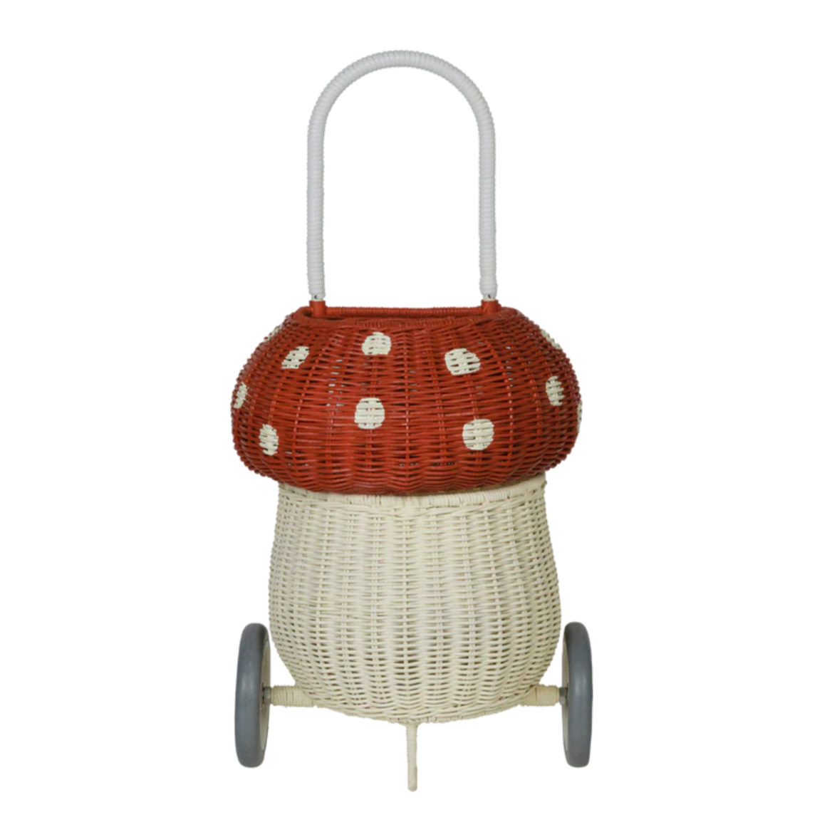 Rattan Mushroom Luggy - red