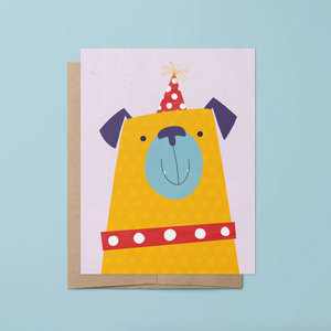 Party Pug Greeting Card -birthday