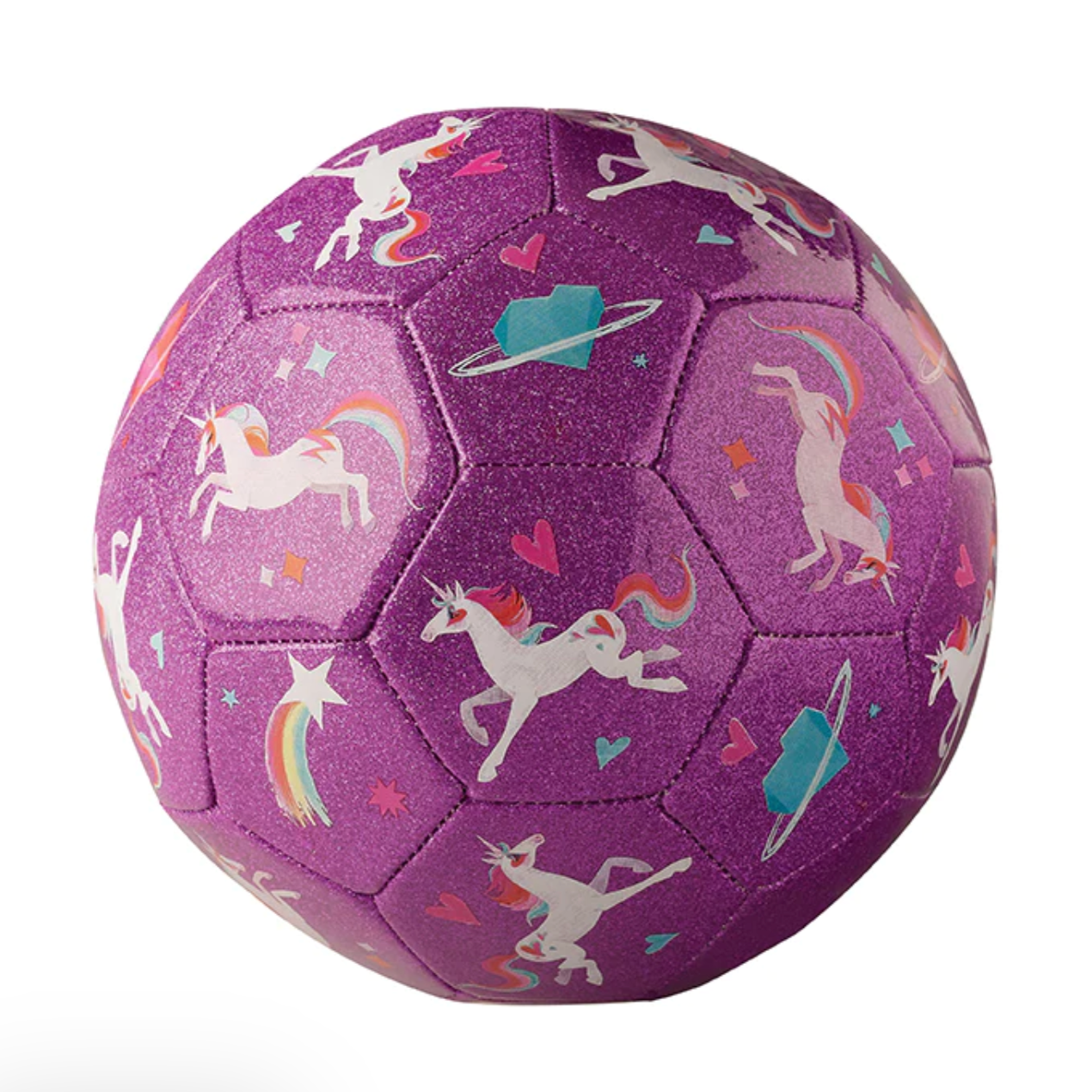 Glitter Soccer Ball - Unicorn Galaxy