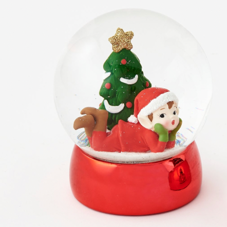 Deer & Elf Waterglobe