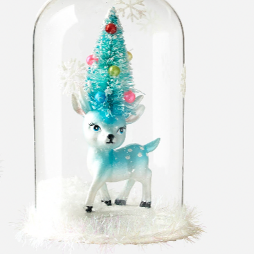 Deer with Tree Dome Ornament