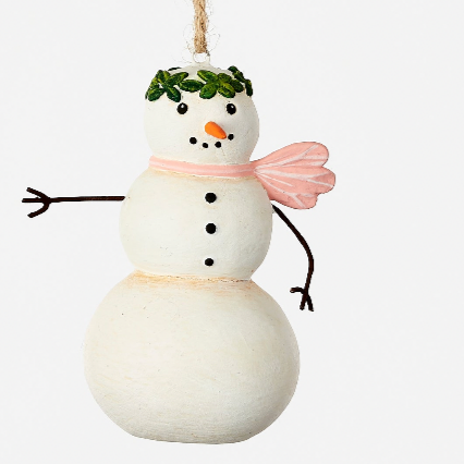 Mr & Mrs Snowman Ornament