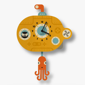Submarine Pendulum Clock -wood