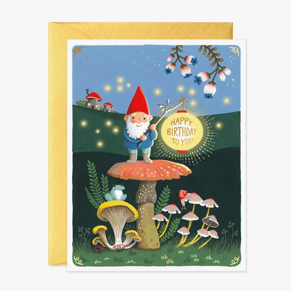 Gnome Birthday Card -holiday