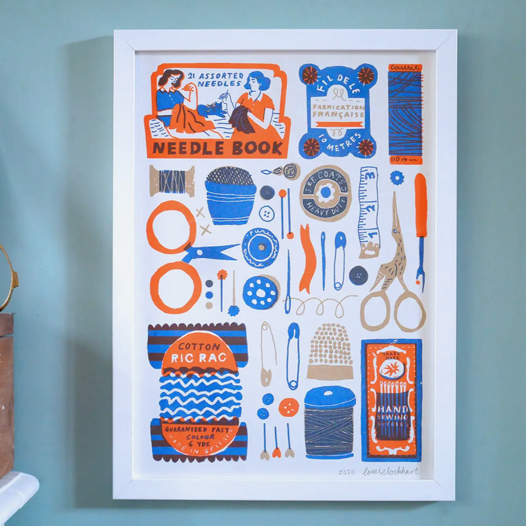 Sewing Collection Riso Print -Louise Lockhart
