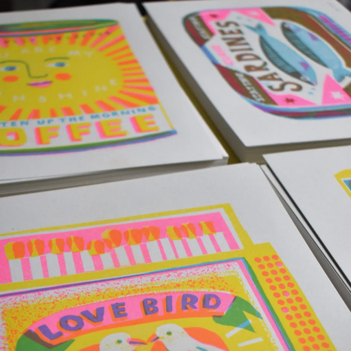 You Are My Sunshine Riso Print -Louise Lockhart