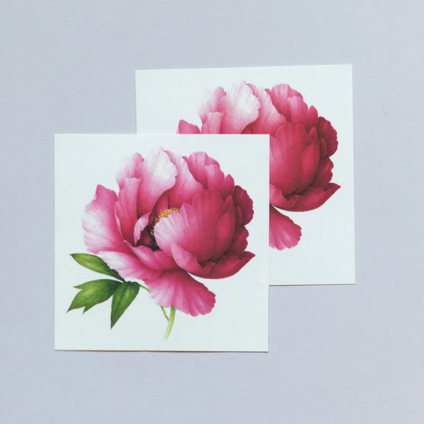 Pink Peony (Scented) Tattoo Pair