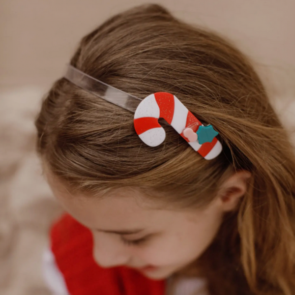 Hol-Candy Cane Red Stripes Headband