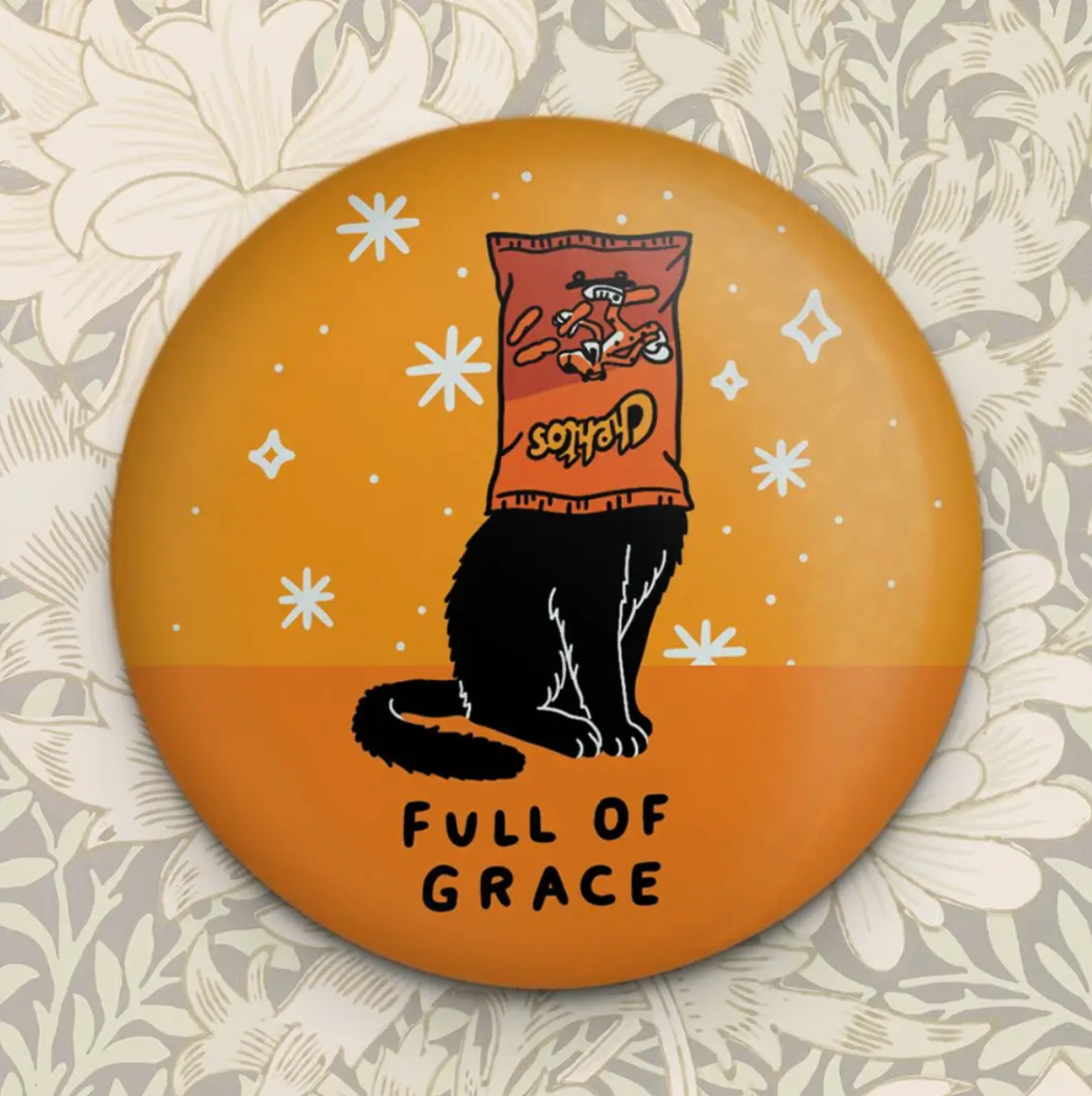 Full of Grace - Orange Cat Magnet