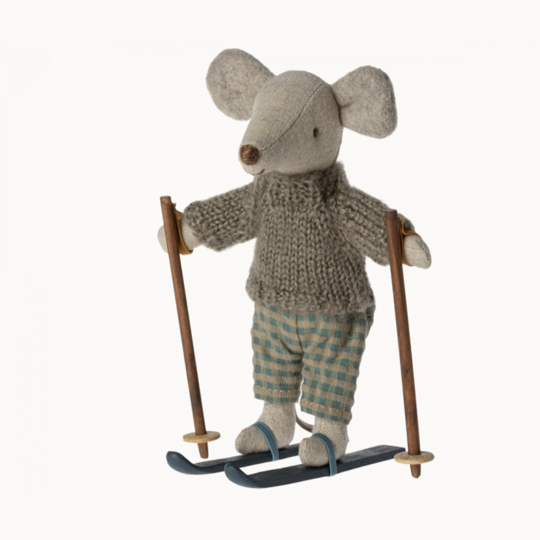 Winter Mouse with Ski Set - big brother