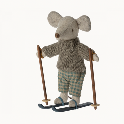 Winter Mouse with Ski Set - big brother