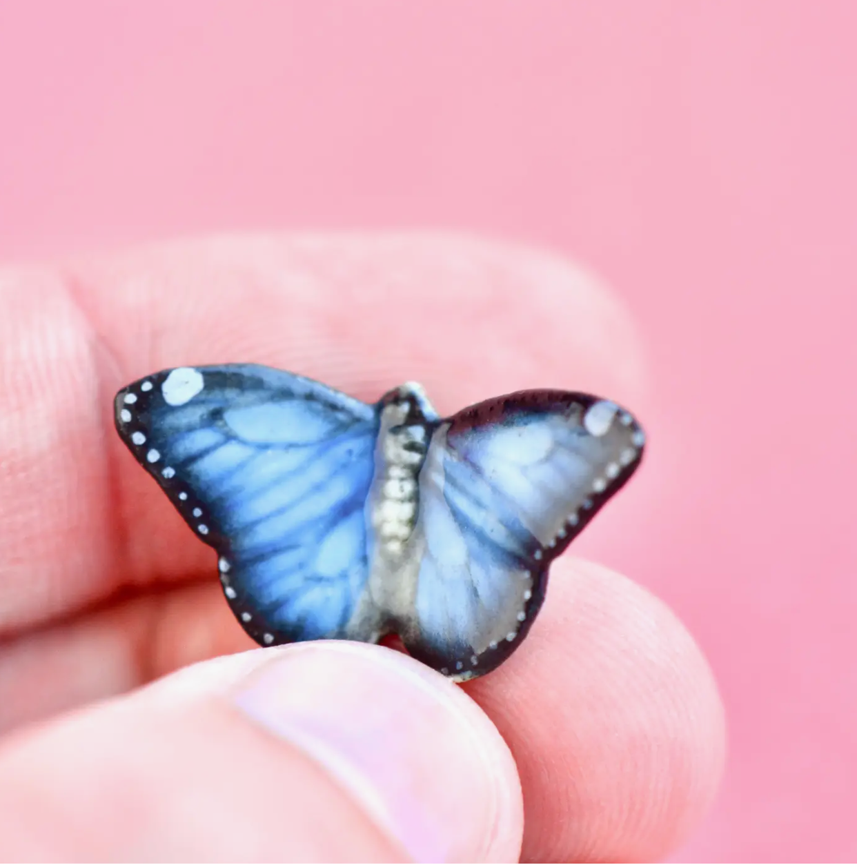 Blue Butterfly Necklace