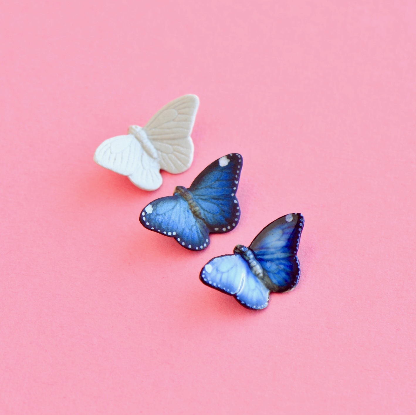 Blue Butterfly Necklace