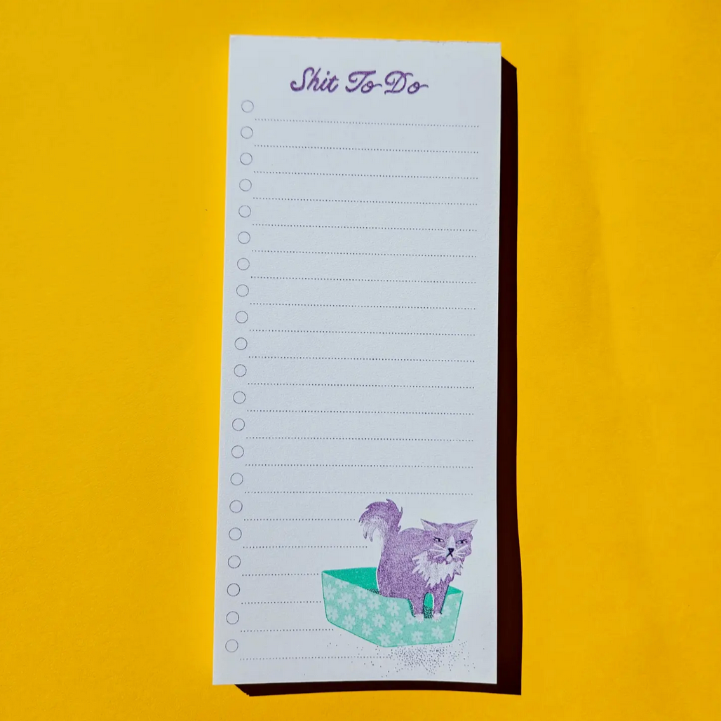 Shit To Do - Risograph Notepad
