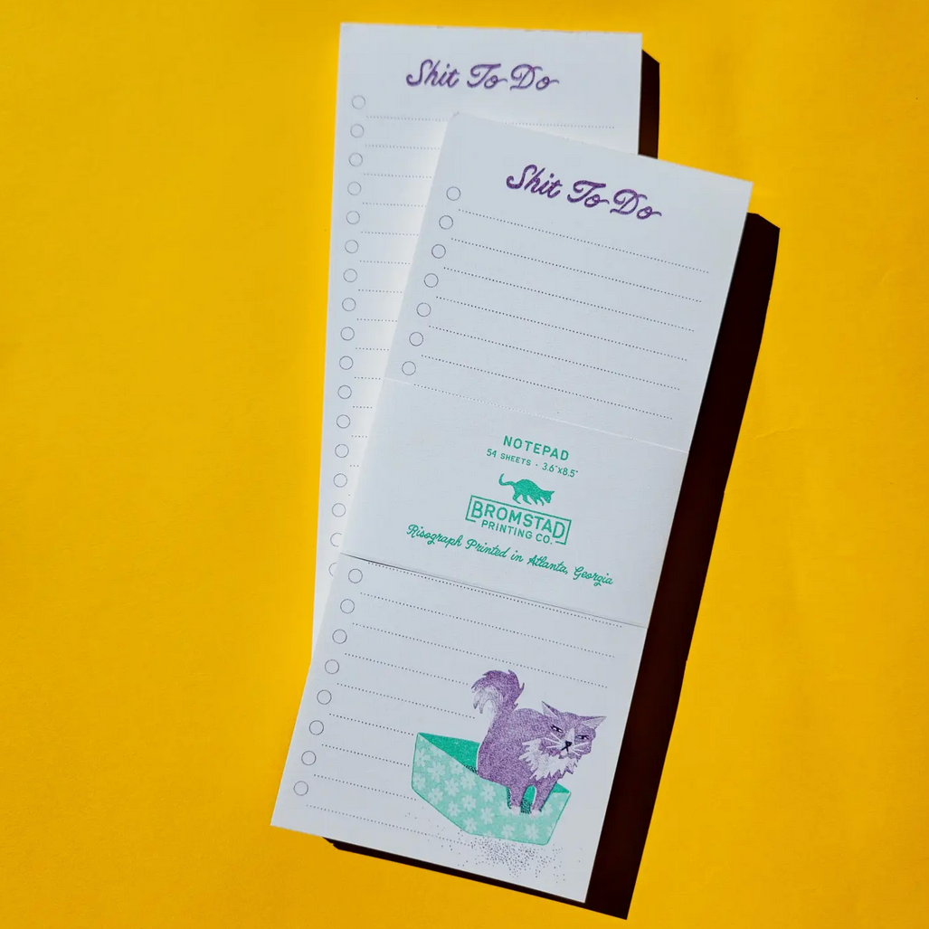 Shit To Do - Risograph Notepad