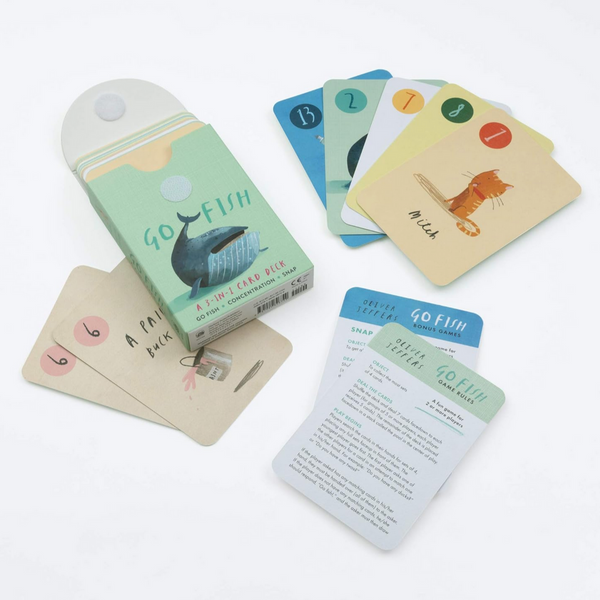 Go Fish: A 3-in-1 Card Deck -Oliver Jeffers (4-8yrs)