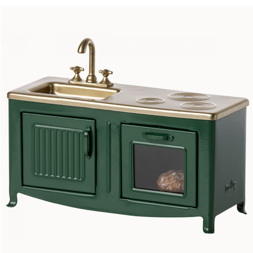 Maileg Kitchen for mouse - dark green