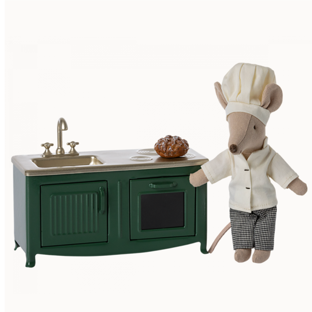 Maileg Kitchen for mouse - dark green