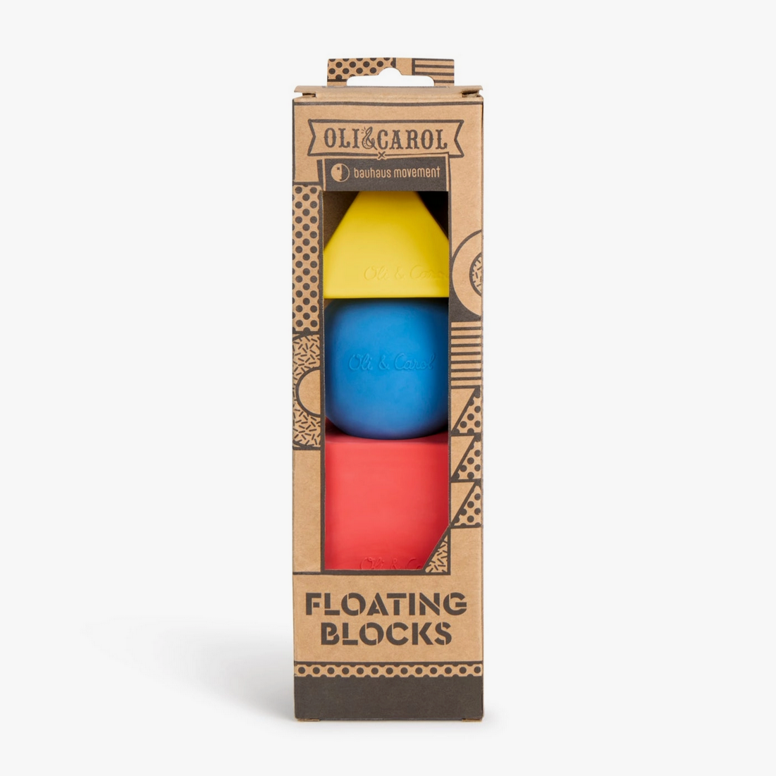 Bauhaus Floating Blocks, Primary Colors Teether