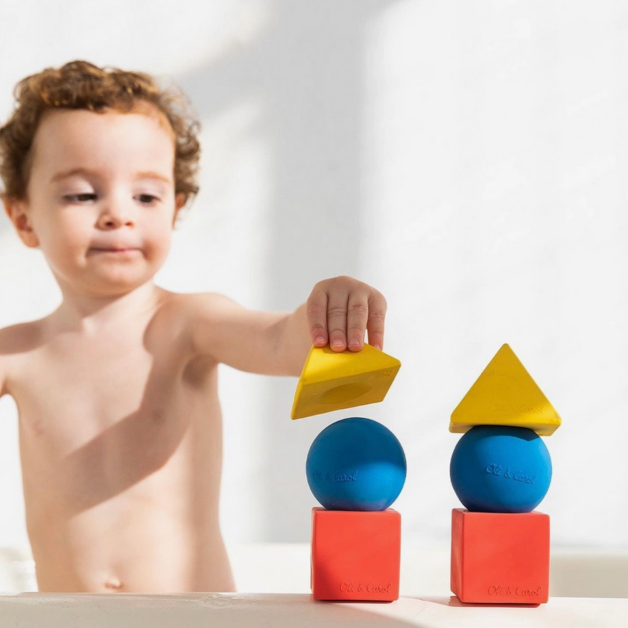 Bauhaus Floating Blocks, Primary Colors Teether