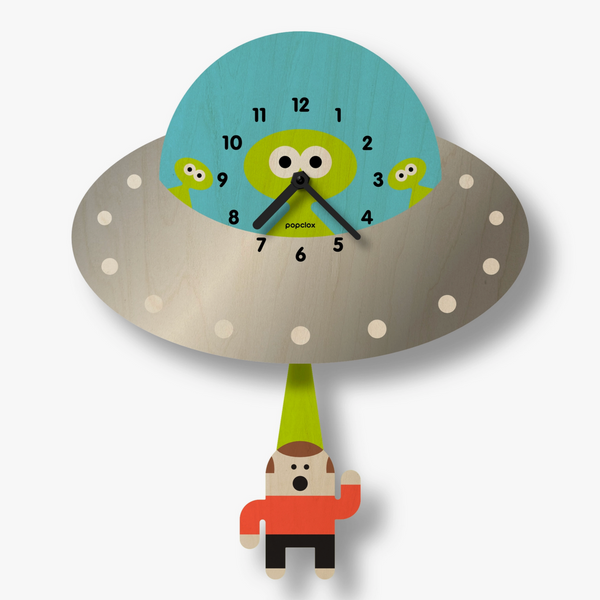 Blue Flying Saucer Pendulum Clock – TANTRUM
